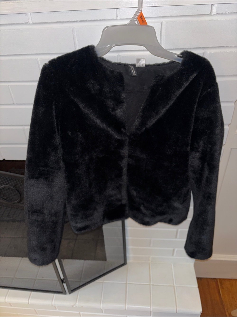 Divided Black Faux Fur Teddy Jacket
